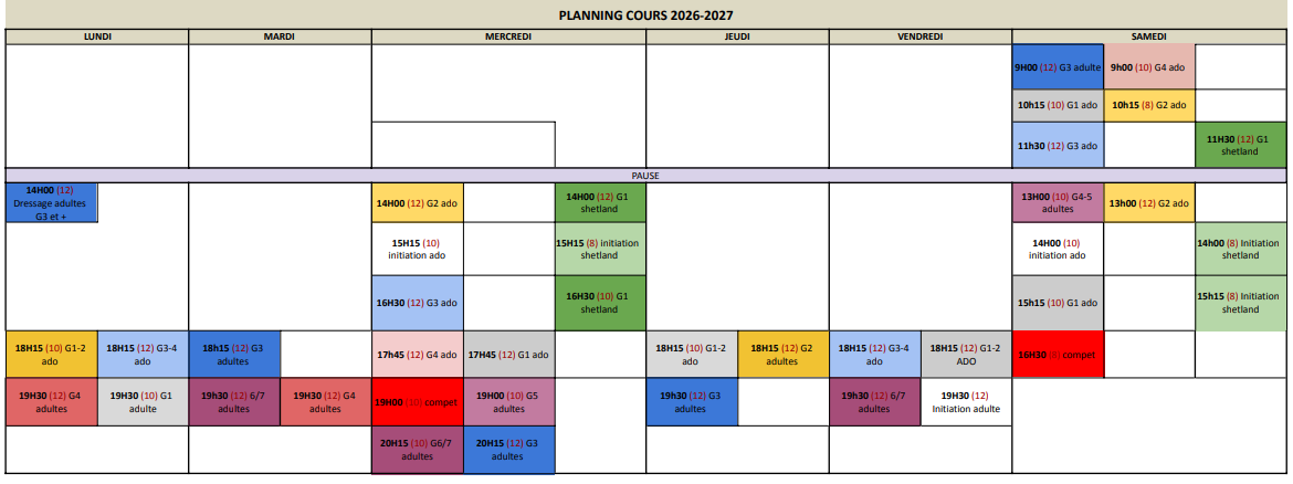 PLANNING COURS 26-27